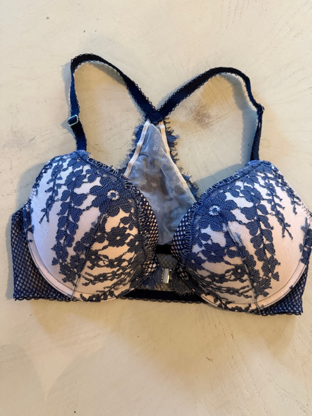 Victoria’s Secret Dream Angels Lace Overlay Racerback Push-Up Bra 36C